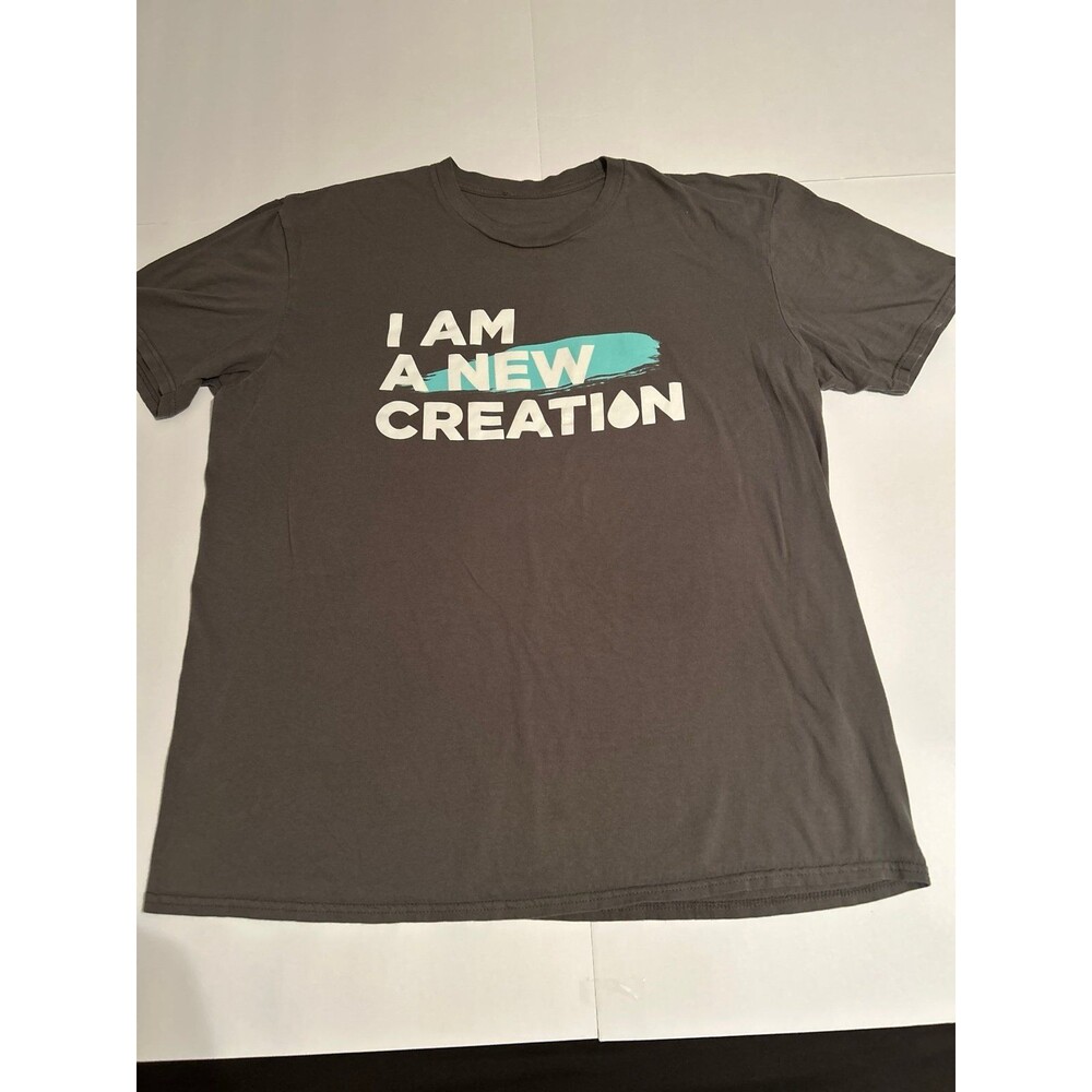 "I Am A New Creation" Christian Graphic T-Shirt – Men’s Size Large